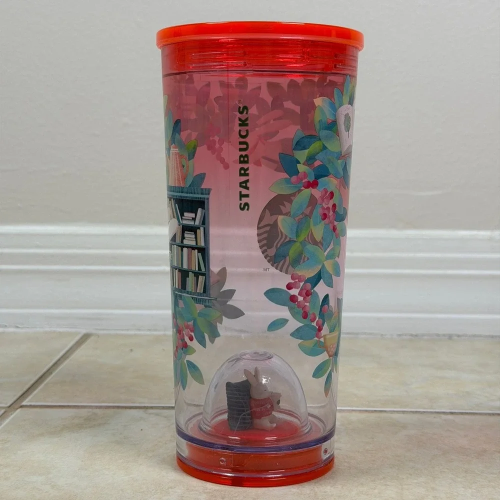 Starbucks Tumbler 2023 Year of the Rabbit 16oz Pink Red Target Exclusive